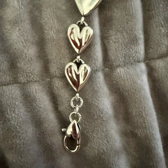 Brighton Silver and Gold Heart Charm Bracelet - Picture 4 of 5